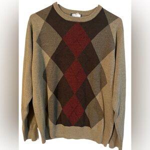 Dockers Argyle Sweater Size Medium